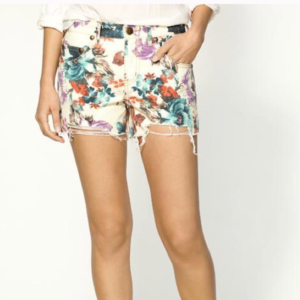 Free People floral shorts